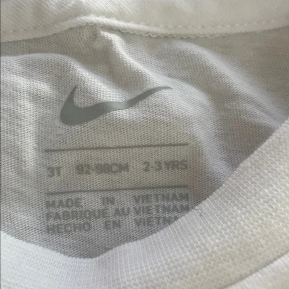 Nike White Tune Squad Tee with Royal Purple Mesh Shorts - Picture 4 of 9